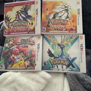 Nintendo 3DS Game Collection: Pokémon and Super Smash Bros